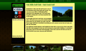 Oakhillsgolfwi.com thumbnail