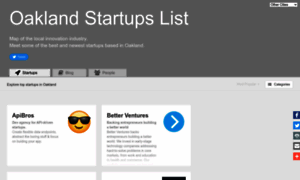 Oakland.startups-list.com thumbnail