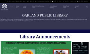 Oaklandpubliclibrarymaine.org thumbnail