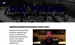 Oakprairiebands.weebly.com thumbnail