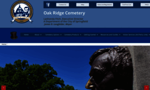 Oakridgecemetery.org thumbnail