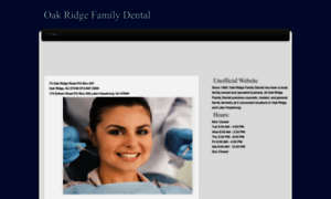 Oakridgefamilydental.net thumbnail