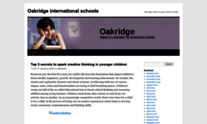 Oakridgeinternational.wordpress.com thumbnail