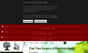 Oaktreesurgeryandpensilvahc.co.uk thumbnail