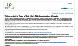 Oakville.bidsandtenders.ca thumbnail
