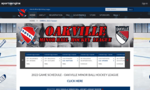 Oakvilleminorballhockey.com thumbnail