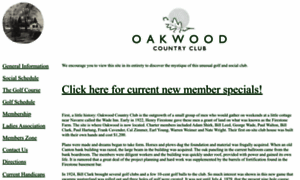 Oakwoodcountryclub.net thumbnail