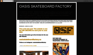 Oasisskateboardfactory.blogspot.com thumbnail