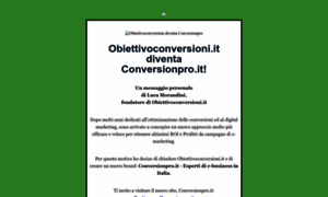 Obiettivoconversioni.it thumbnail