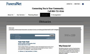 Obitadmin.funeralnet.com thumbnail