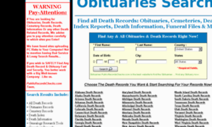Obituaries.publicrecordschecks.com thumbnail