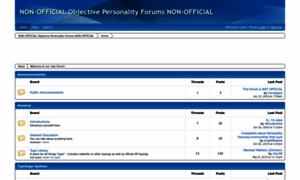 Objectivepersonality.boards.net thumbnail