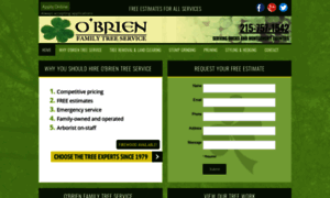 Obrienfamilytreeservice.com thumbnail