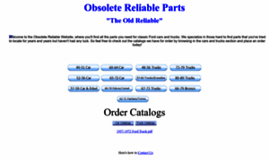 Obsoletereliableparts.com thumbnail