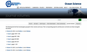 Ocean-sci.net thumbnail