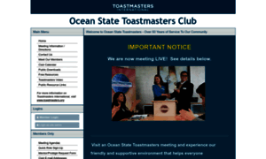 Oceanstate.toastmastersclubs.org thumbnail