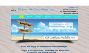 Oceanvillagemassage.com thumbnail