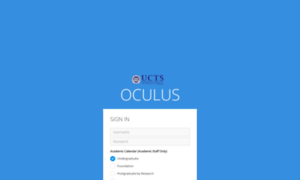 Oculus.ucts.edu.my thumbnail