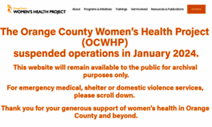 Ocwomenshealth.org thumbnail