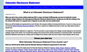 Odometerdisclosurestatement.com thumbnail