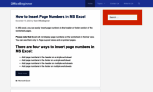 Officebeginner.com thumbnail