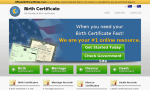 Official-birthcertificate.com thumbnail