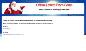 Officiallettersfromsanta2013.com thumbnail