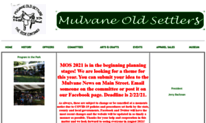 Officialmulvaneoldsettlers.com thumbnail