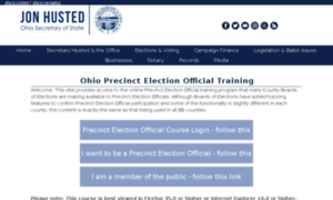 Ohioelectionstraining.sos.state.oh.us thumbnail