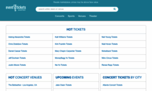 Ohwonder.eventticketscenter.com thumbnail