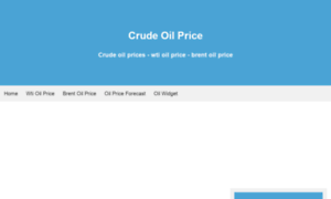 Oilcrudeprice.com thumbnail