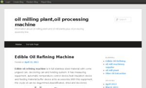 Oilmillingplant.blog.com thumbnail