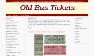 Old-bus-tickets.co.uk thumbnail