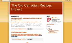 Oldcanadianrecipesproject.blogspot.com thumbnail
