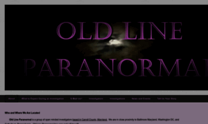 Oldlineparanormal.com thumbnail