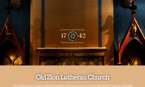 Oldzionlutheran.org thumbnail