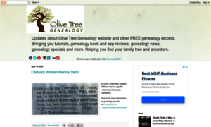 Olivetreegenealogy.blogspot.ca thumbnail