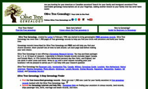 Olivetreegenealogy.com thumbnail