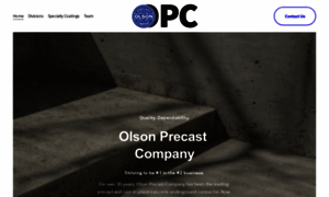 Olsonprecastcompany.com thumbnail