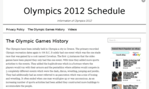 Olympics2012schedule.net thumbnail