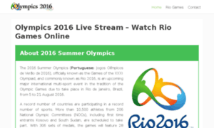 Olympics2016livestream.com thumbnail