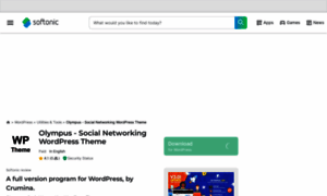Olympus-responsive-community-social-network-wordpress-theme.en.softonic.com thumbnail