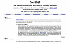 Om2007.ontologymatching.org thumbnail