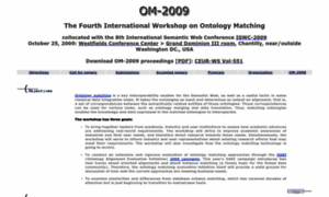 Om2009.ontologymatching.org thumbnail