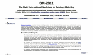 Om2011.ontologymatching.org thumbnail