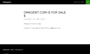 Omagent.com thumbnail