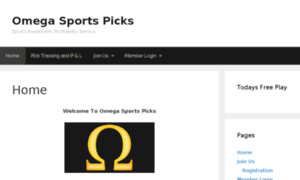 Omegasportspicks.com thumbnail
