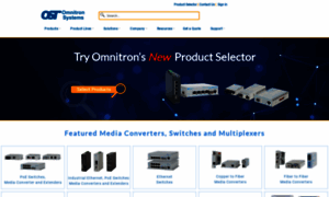 Omnitron-systems.com thumbnail