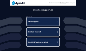 Oncalltechsupport.co thumbnail