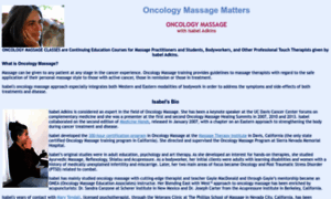 Oncologymassagematters.com thumbnail